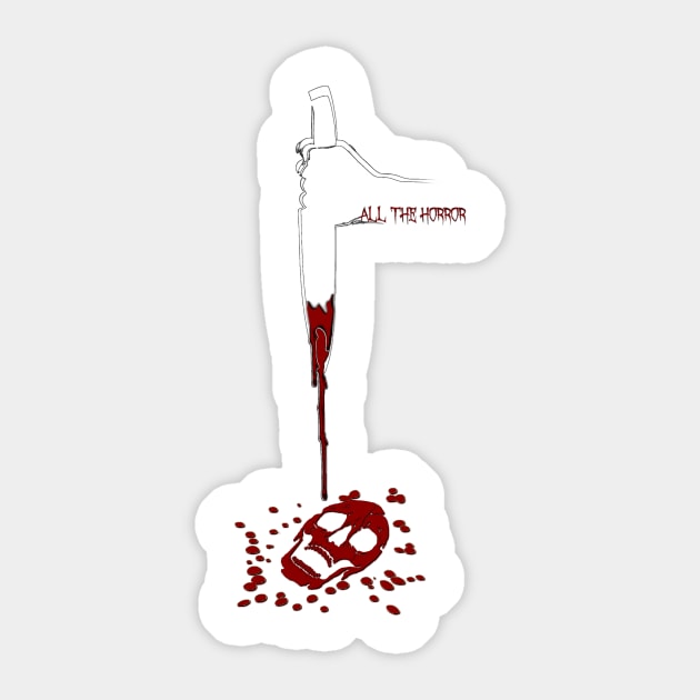 All The Horror - Knife Logo Sticker by All The Horror